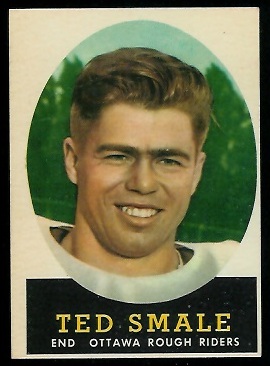 Ted Smale 1958 Topps CFL football card - Ted_Smale