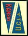 1960 Fleer College Pennant Decals Kansas - UCLA