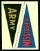 1960 Fleer College Pennant Decals Army - Mississippi