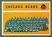 1960 Topps Chicago Bears Team