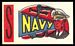 1961 Topps Flocked Stickers Navy - S