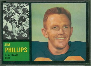 Jim Phillips 1962 Topps football card - Jim_Phillips