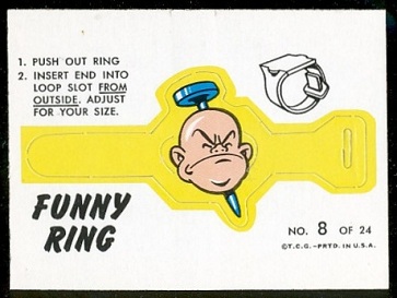 1966 Topps Nail thru Head Funny Ring