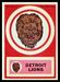 1968 Topps Test Team Patches Detroit Lions