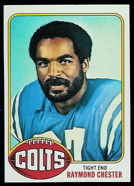 raymond chester 1976 topps footballcardgallery worth football baltimore summary bio weight update age height card