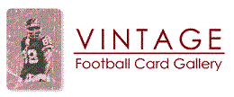 Vintage Football Card Gallery home page Vintage Football Card Gallery logo