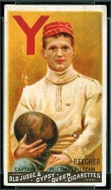 1888 Goodwin Champions Henry Beecher football card