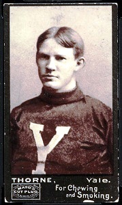 1894 Mayo Cut Plug Brinck Thorne football card