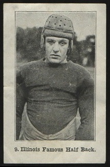 1926 Shotwell Red Grange Ad Back football card