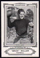 Brick Muller 1926 Spalding Champions football card