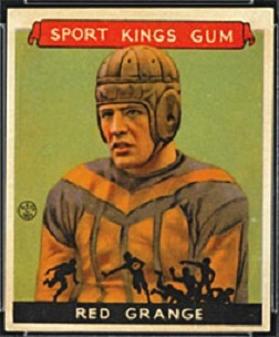 Red Grange 1933 Sport Kings rookie football card