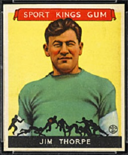 1933 Sport Kings Jim Thorpe rookie card