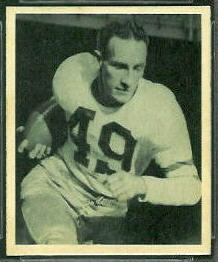 Pat McHugh 1948 Bowman football card