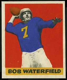 Bob Waterfield 1948 Leaf rookie football card