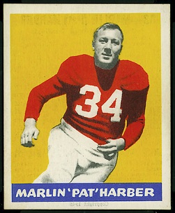 Pat Harder 1948 Leaf rookie football card