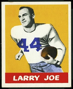 Larry Joe 1948 Leaf football card