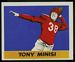 1948 Leaf football card #75: Skip Minisi