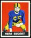 Herb Siegert - 1948 Leaf football card #88 - click to see large image Herb Siegert - 1948 Leaf football card #88