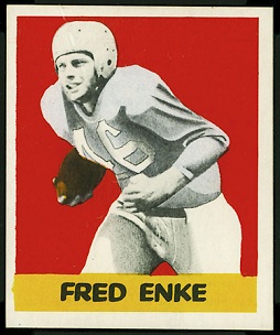 Fred Enke 1948 Leaf football card