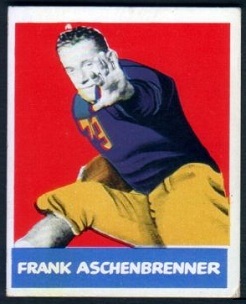 Frank Aschenbrenner 1948 Leaf football card