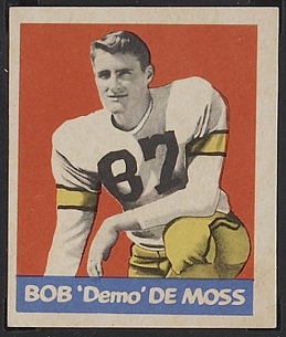 Bob Demoss 1949 Leaf football card