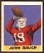 1949 Leaf John Rauch football card