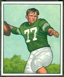 1950 Bowman Chet Mutryn football card