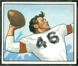 Ken Carpenter 1950 Bowman rookie football card