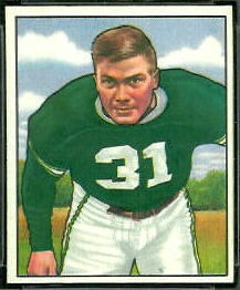 Dick Barwegan 1950 Bowman football card
