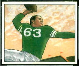 1950 Bowman Y.A. Tittle rookie football card