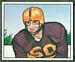 1950 Bowman Harry Ulinski football card