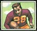 1950 Bowman Frank Spaniel football card