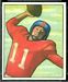 1950 Bowman Travis Tidwell football card