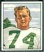1950 Bowman Walter Barnes football card