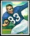 1950 Bowman Lowell Tew football card