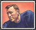 1950 Bowman Barney Poole football card