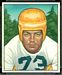 1950 Bowman Darrell Hogan football card