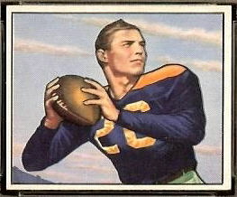 1950 Bowman Tobin Rote rookie football card