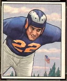 Fred Naumetz 1950 Bowman football card