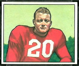 1950 Bowman Buster Ramsey rookie football card