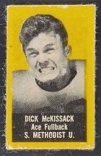 1950 Topps Felt Back Don McKissack football card, yellow version