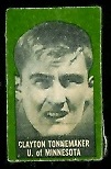 Clayton Tonnemaker 1950 Topps Felt Backs football card