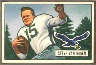 Steve Van Buren 1951 Bowman football card