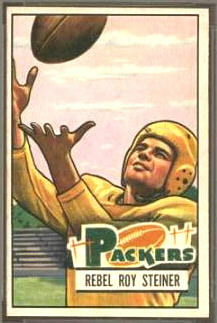 1951 Bowman Roy Steiner football card