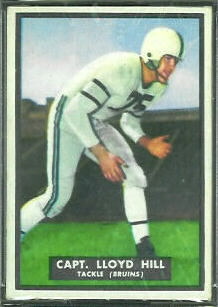 1951 Topps Magic Lloyd Hill football card