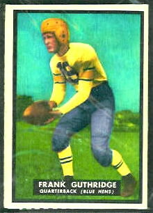 Frank Guthridge 1951 Topps Magic football card