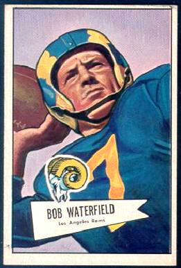 Bob Waterfield 1952 Bowman Large football card
