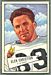 1952 Bowman Small Glen Christian football card