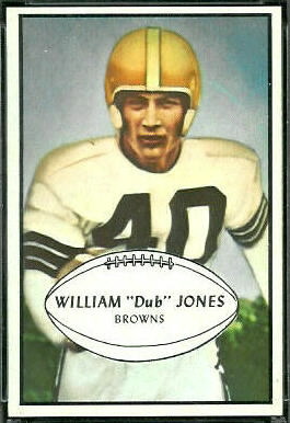 Dub Jones 1953 Bowman football card