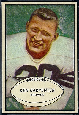 Ken Carpenter 1953 Bowman football card